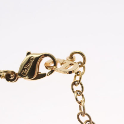 Christian Dior Vintage Logo Round Pendant Necklace Metal, GOLD, METAL, Necklace