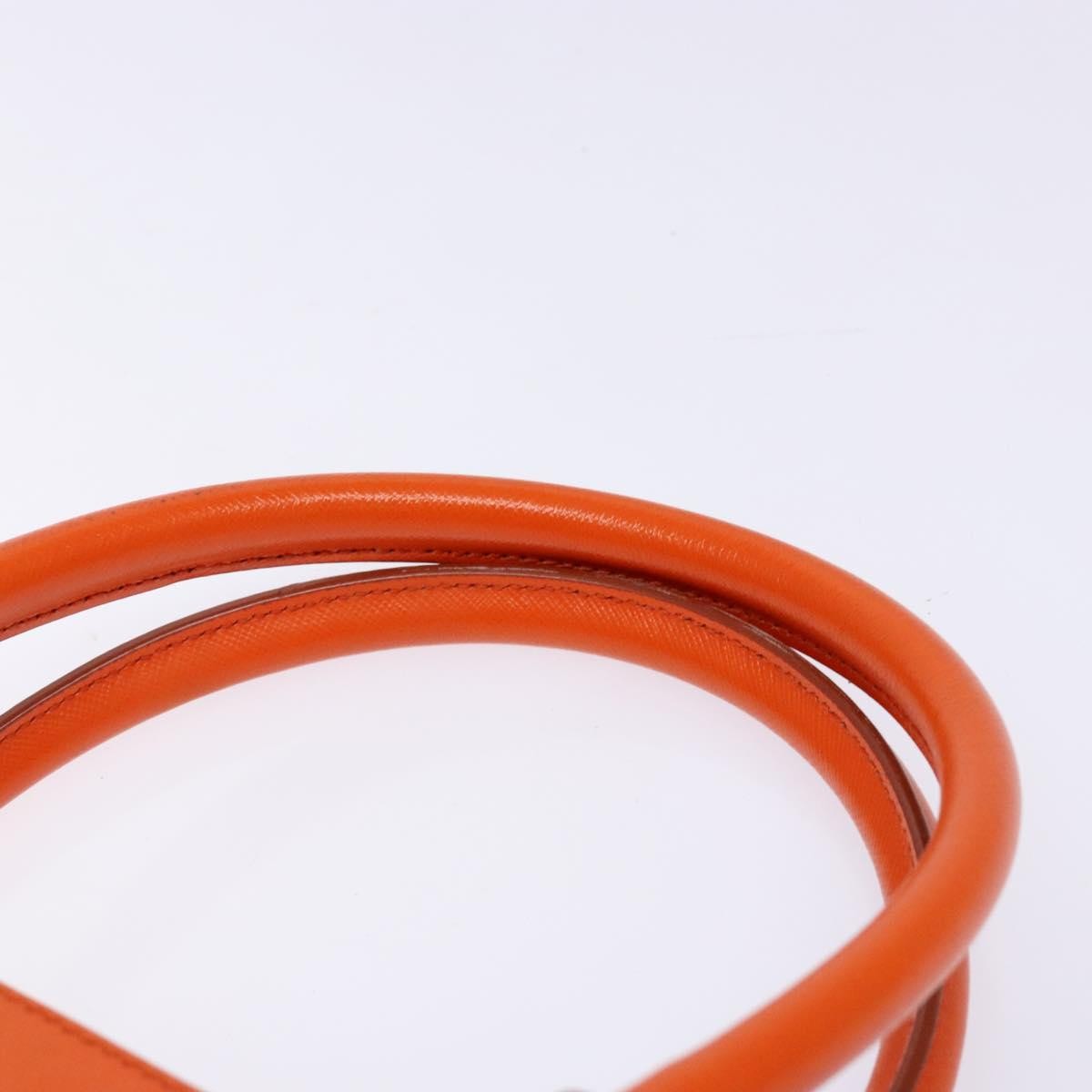 Salvatore Ferragamo Batik Tote Leather, ORANGE, LEATHER, Tote bag