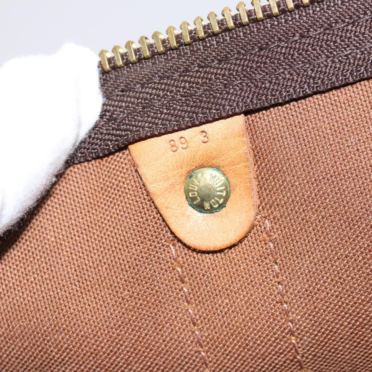 Louis Vuitton Keepall Bag Monogram Canvas, BROWN, CANVAS, Travel bag