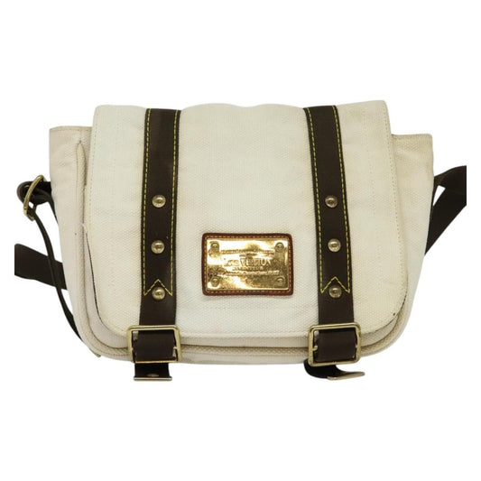 Louis Vuitton Antigua Besace Messenger Bag Canvas, WHITE, CANVAS, Shoulder bag