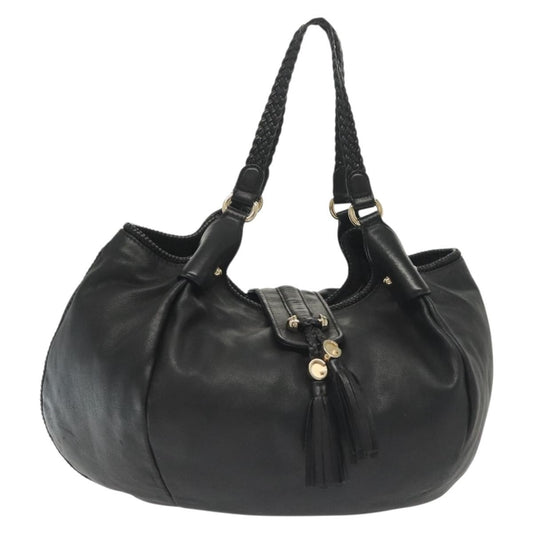 Gucci Marrakech Shoulder Bag Leather, BLACK, LEATHER, Tote bag