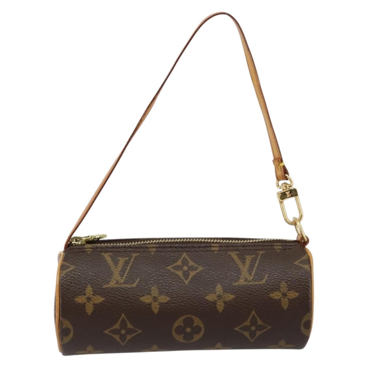 Louis Vuitton Papillon Pochette Monogram Canvas, BROWN, CANVAS, Handbag