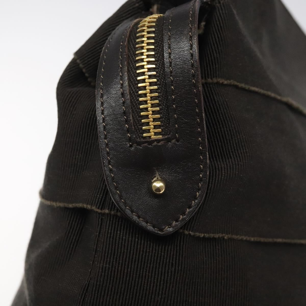 Salvatore Ferragamo Vala Handbag Canvas, BROWN, CANVAS, Handbag