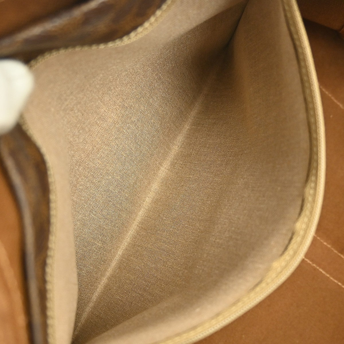 Celine Vintage Macadam Boston bag Canvas and Leather, BROWN, CANVAS, Travel bag