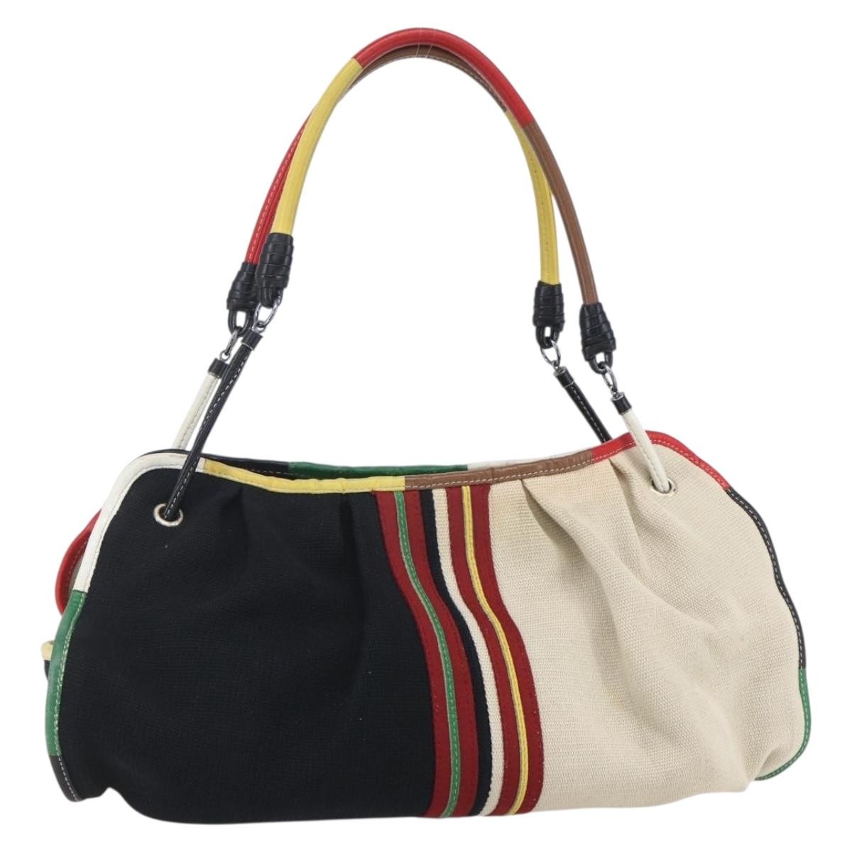 Bottega Veneta Vintage handbag Canvas, MULTICOLOUR, CANVAS, Handbag