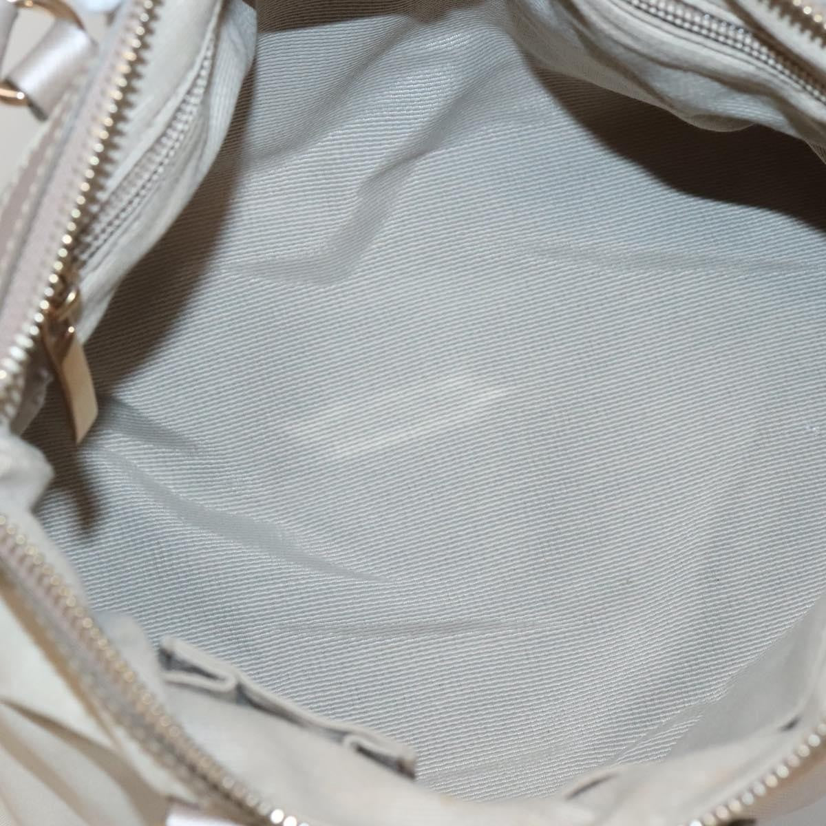 Salvatore Ferragamo Vala Handbag Nylon, Beige, Nylon, Handbag