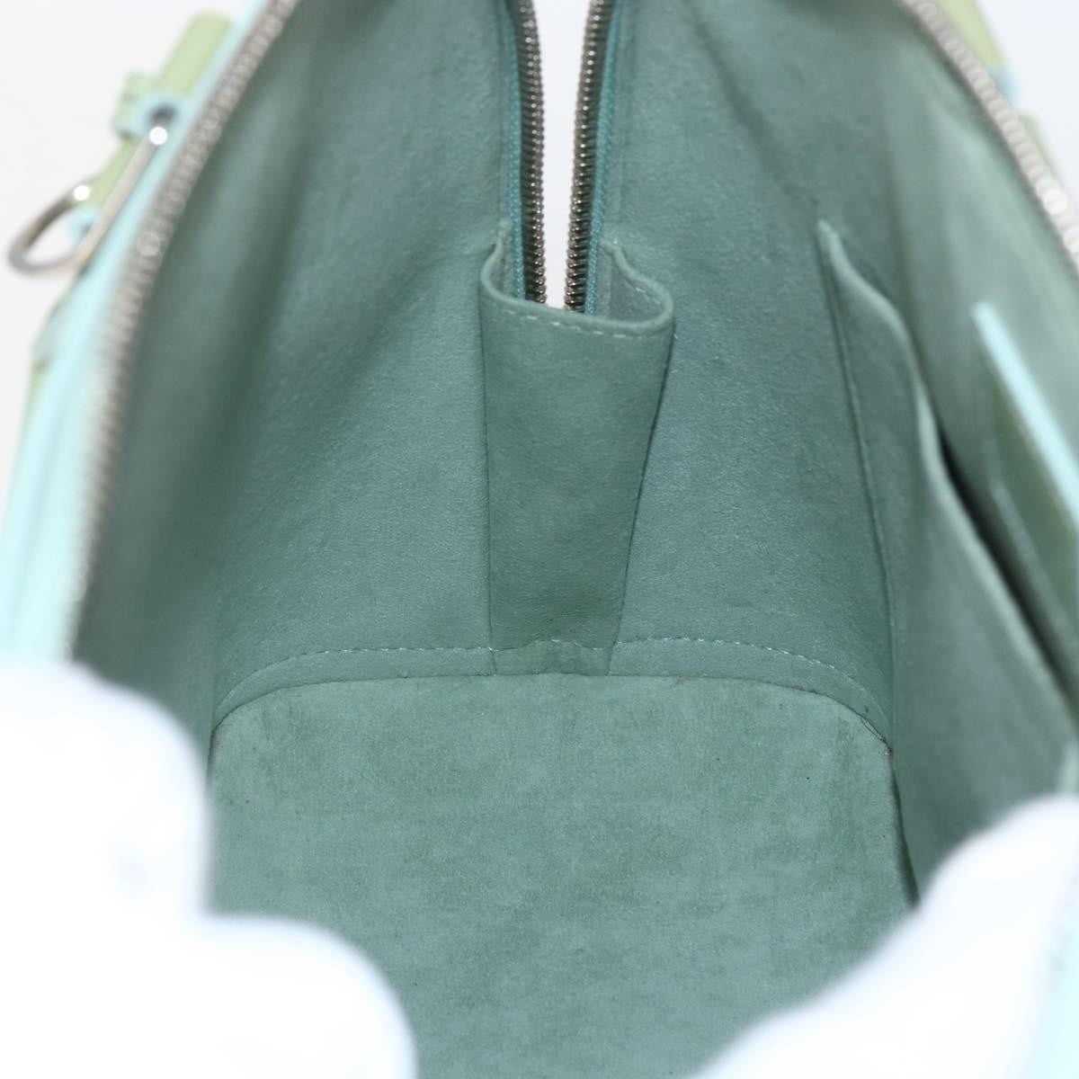 Louis Vuitton Alma Handbag Monogram Vernis, GREEN, PATENT_LEATHER, Handbag