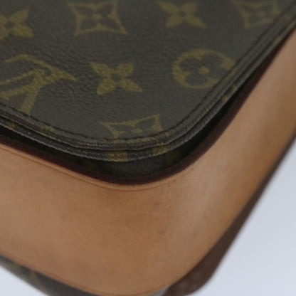 Louis Vuitton Cartouchiere Handbag Monogram Canvas, BROWN, CANVAS, Handbag