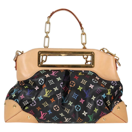 Louis Vuitton Judy Handbag Monogram Multicolor, BLACK, CANVAS, Handbag