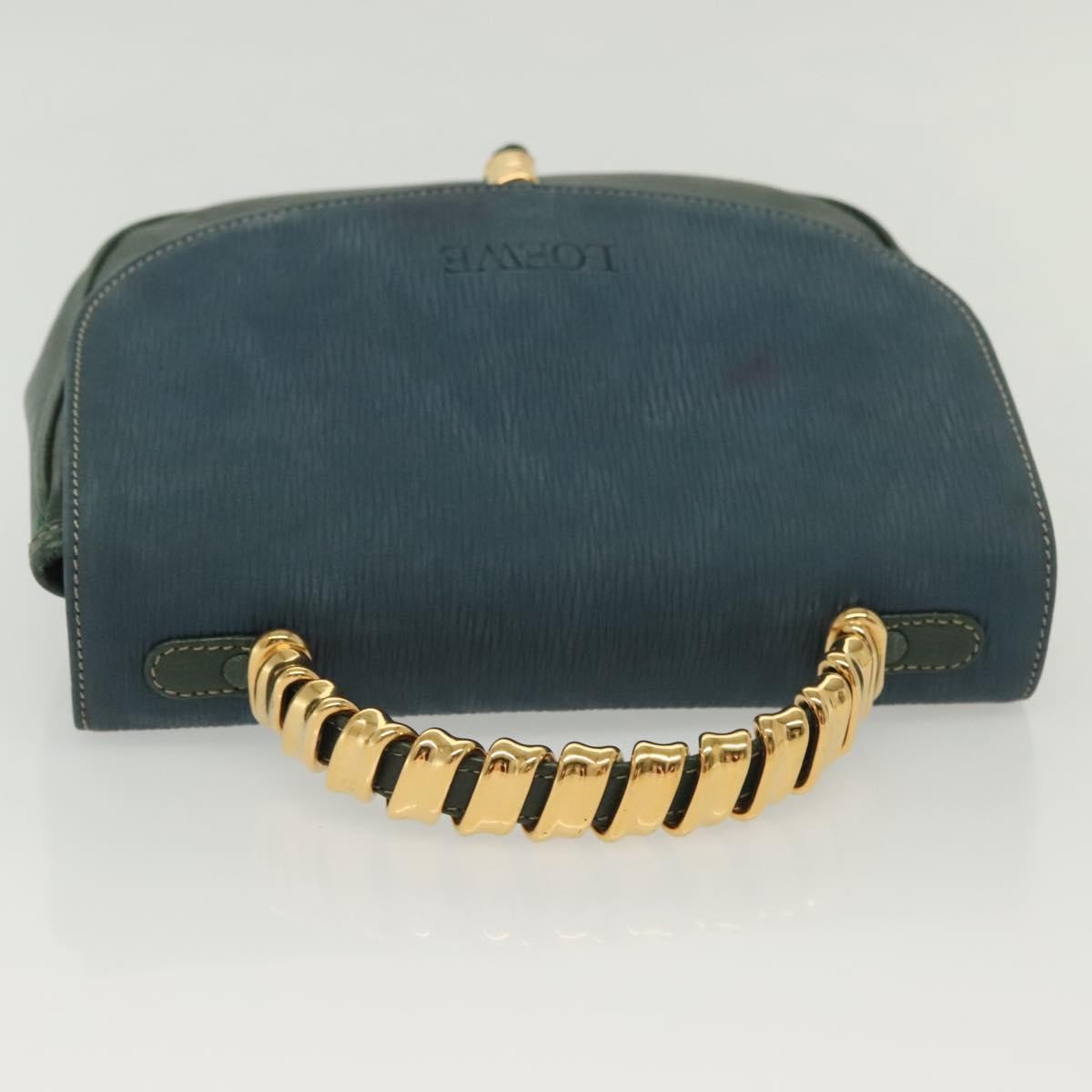 Loewe Vintage Velazquez Top Handle Bag Leather, GREEN, LEATHER, Handbag