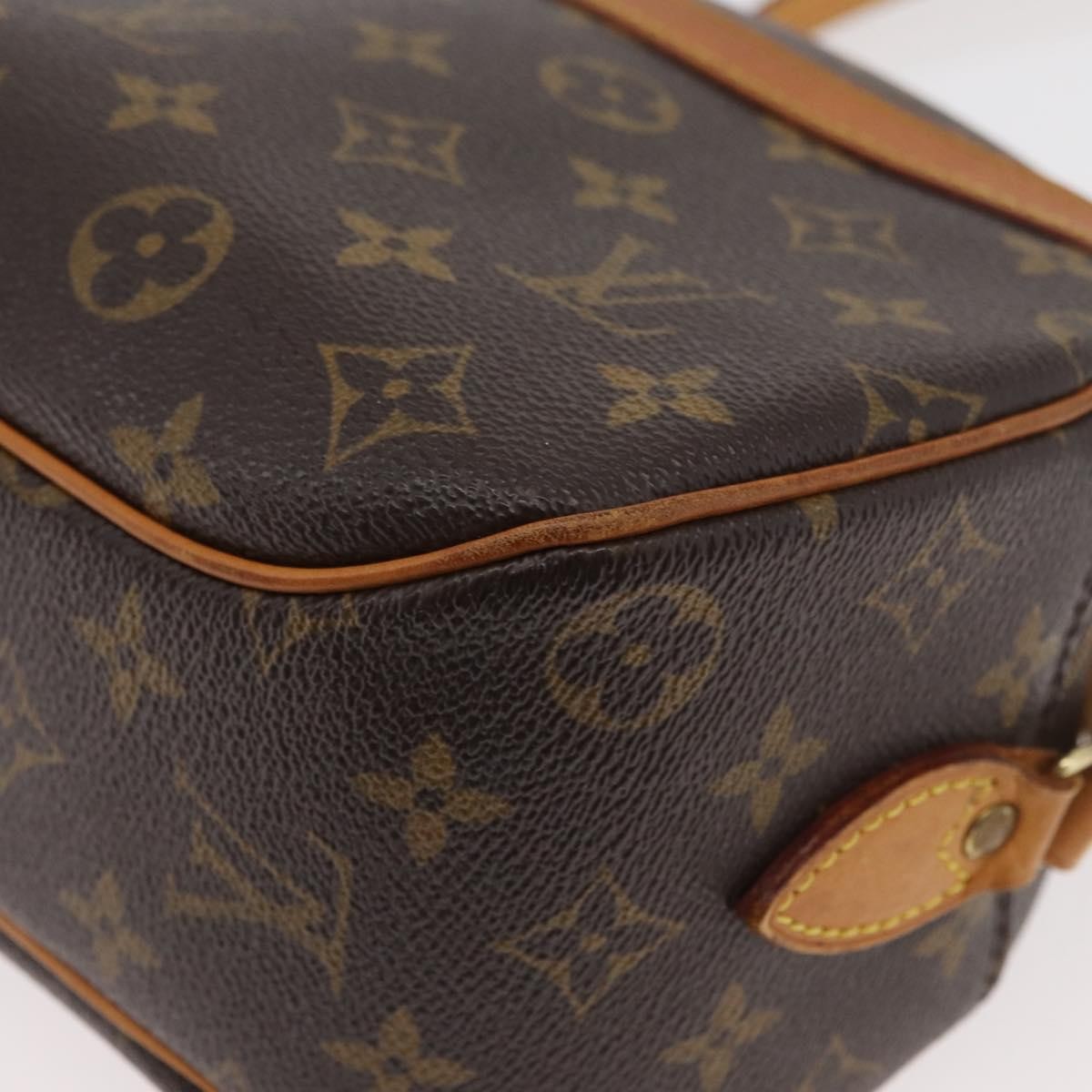 Louis Vuitton Blois Handbag Monogram Canvas, Brown, Canvas, Shoulder Bag