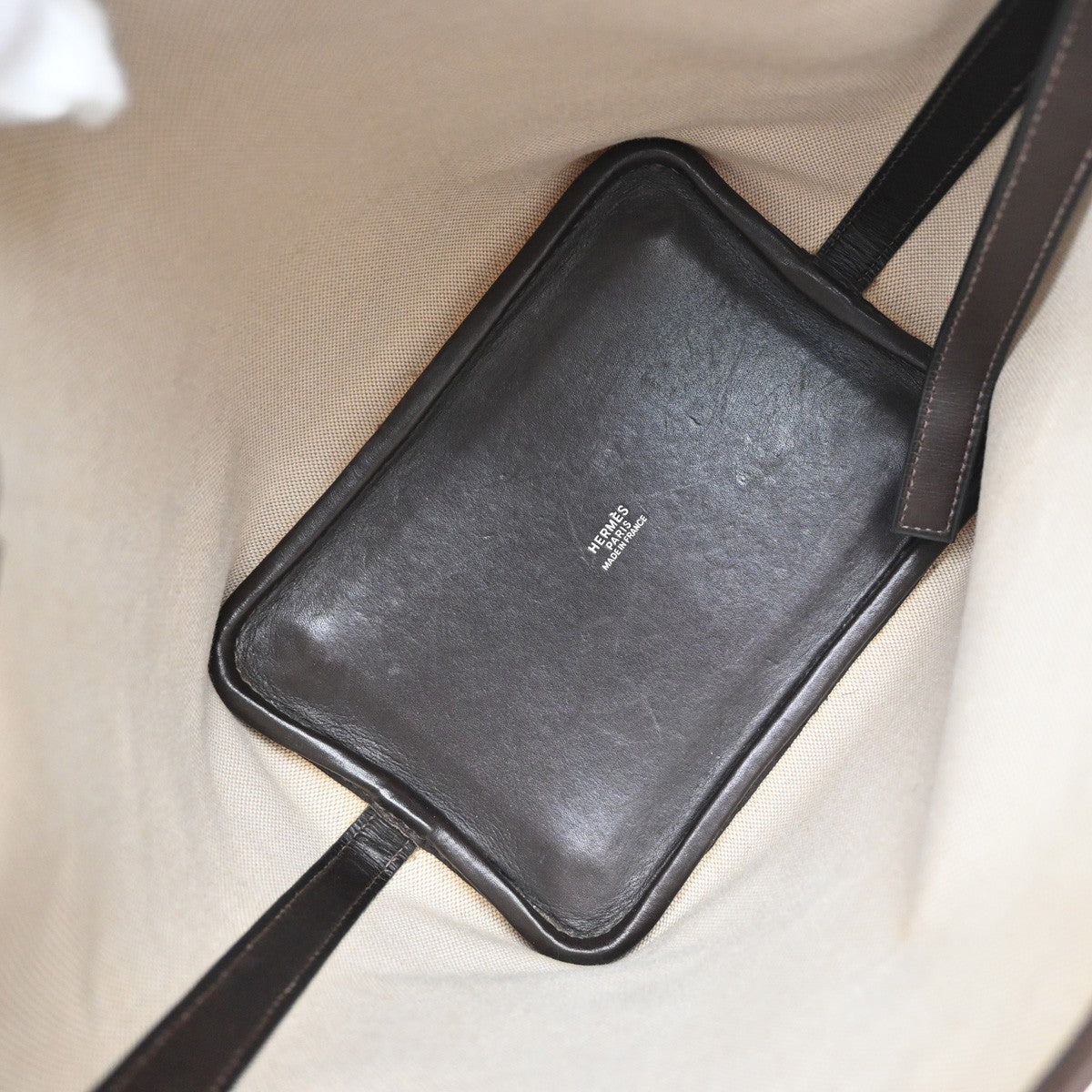 Hermes Picotin Bag Toile and Leather, Beige, Canvas, Bag