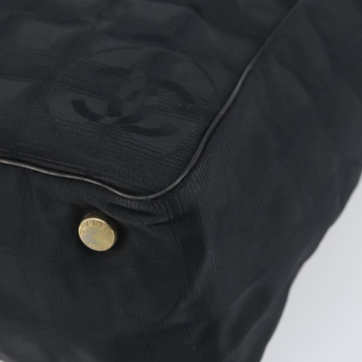 Chanel Travel Line Tote Nylon, BLACK, NYLON, Tote bag
