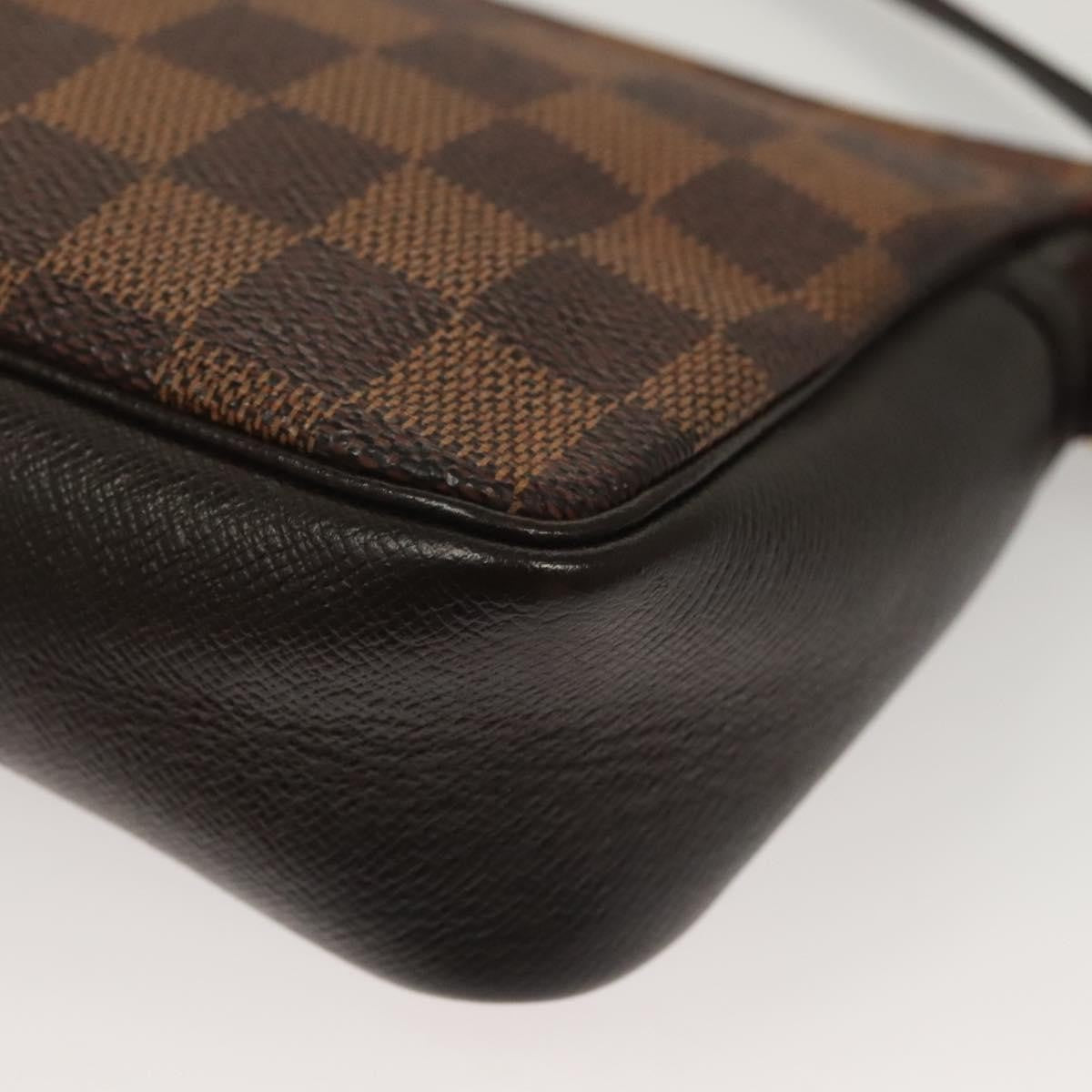 Louis Vuitton Trousse Make Up Bag Damier, BROWN, CANVAS, Clutche & pouche