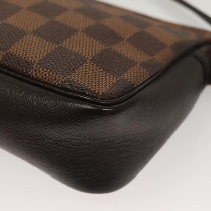 Louis Vuitton Trousse Make Up Bag Damier, BROWN, CANVAS, Clutche & pouche