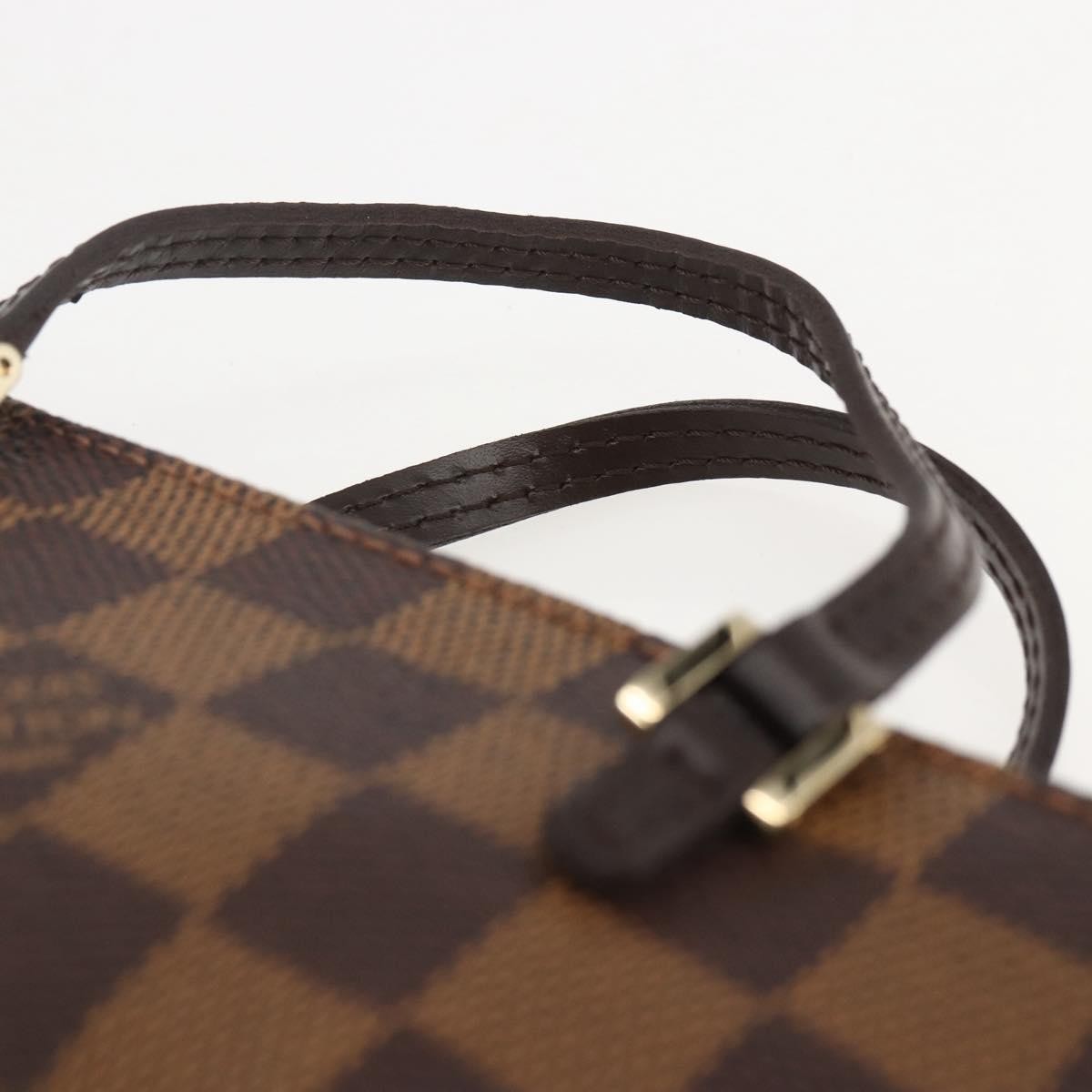 Louis Vuitton Manosque Pochette Damier, BROWN, CANVAS, Clutche & pouche