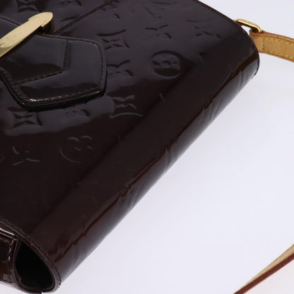 Louis Vuitton Bellflower Handbag Monogram Vernis, BURGUNDY, PATENT_LEATHER, Shoulder bag