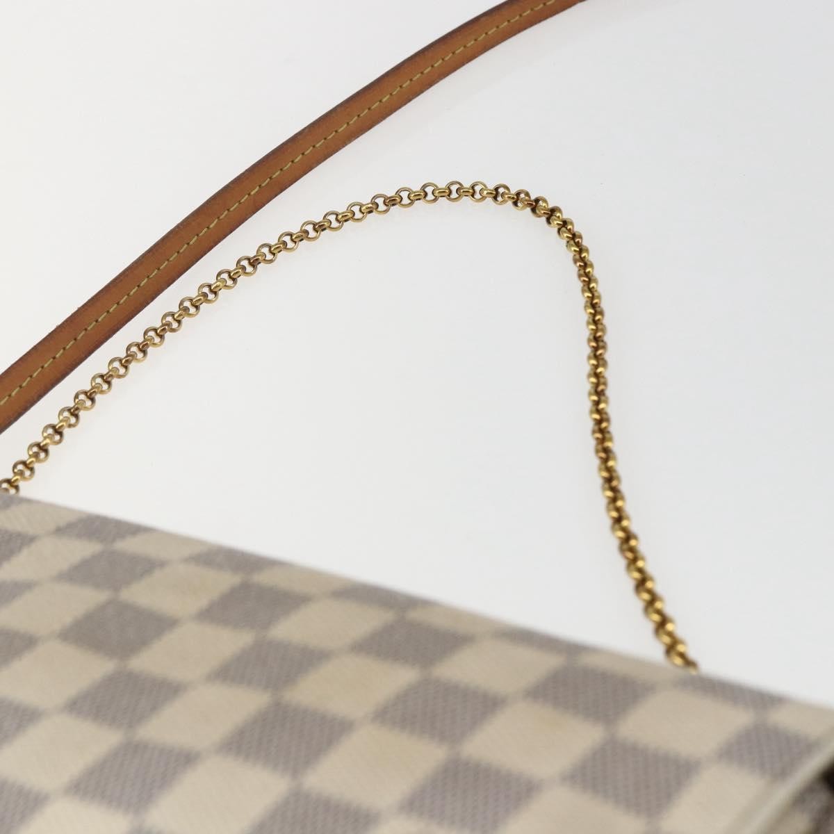 Louis Vuitton Favorite Handbag Damier, WHITE, CANVAS, Clutche & pouche
