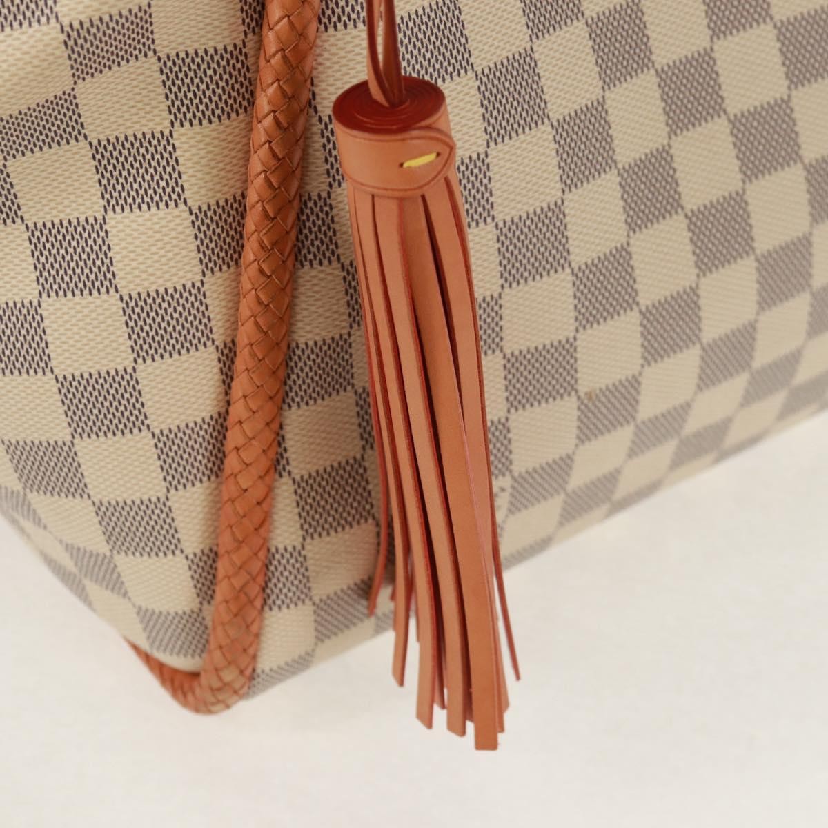 Louis Vuitton Propriano Handbag Damier, WHITE, CANVAS, Tote bag
