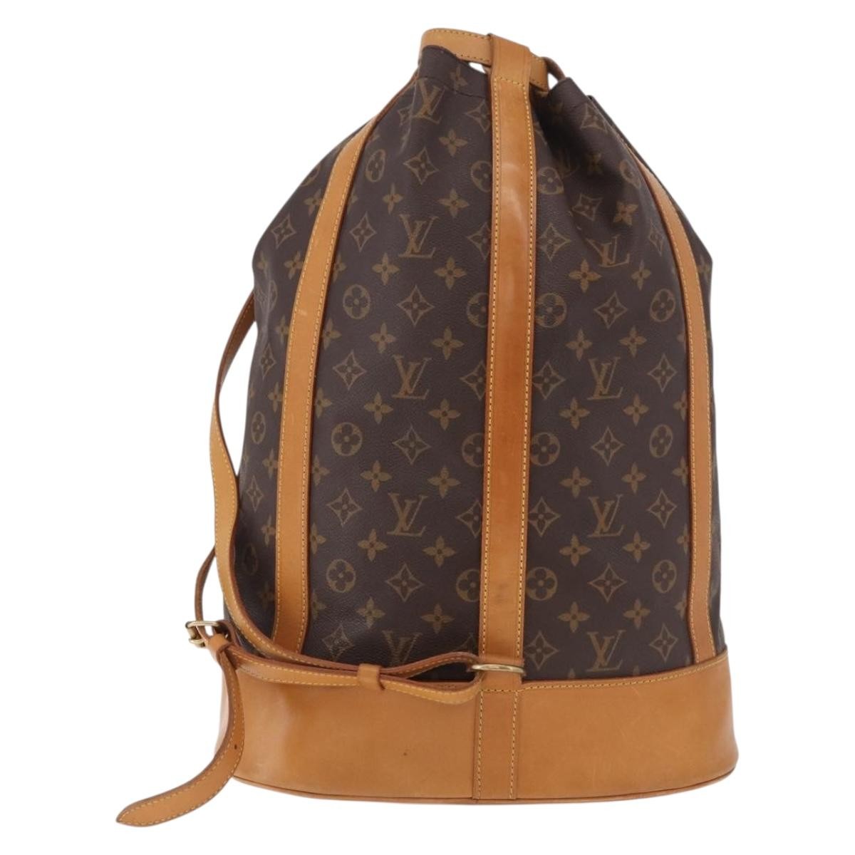 Louis Vuitton Randonnee Backpack Monogram Canvas, Brown, Canvas, Shoulder Bag