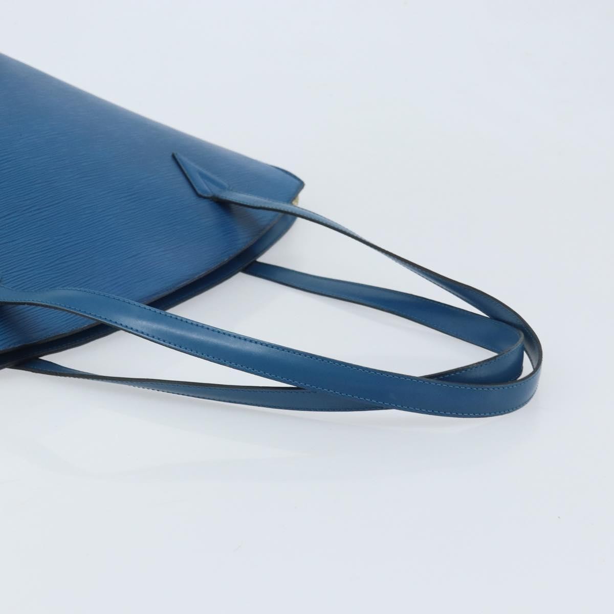 Louis Vuitton Saint Jacques Handbag Epi Leather, Blue, Leather, Shoulder Bag