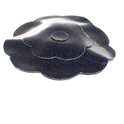 Chanel Camellia Brooch Denim, NAVY, DENIM_JEANS, Brooch