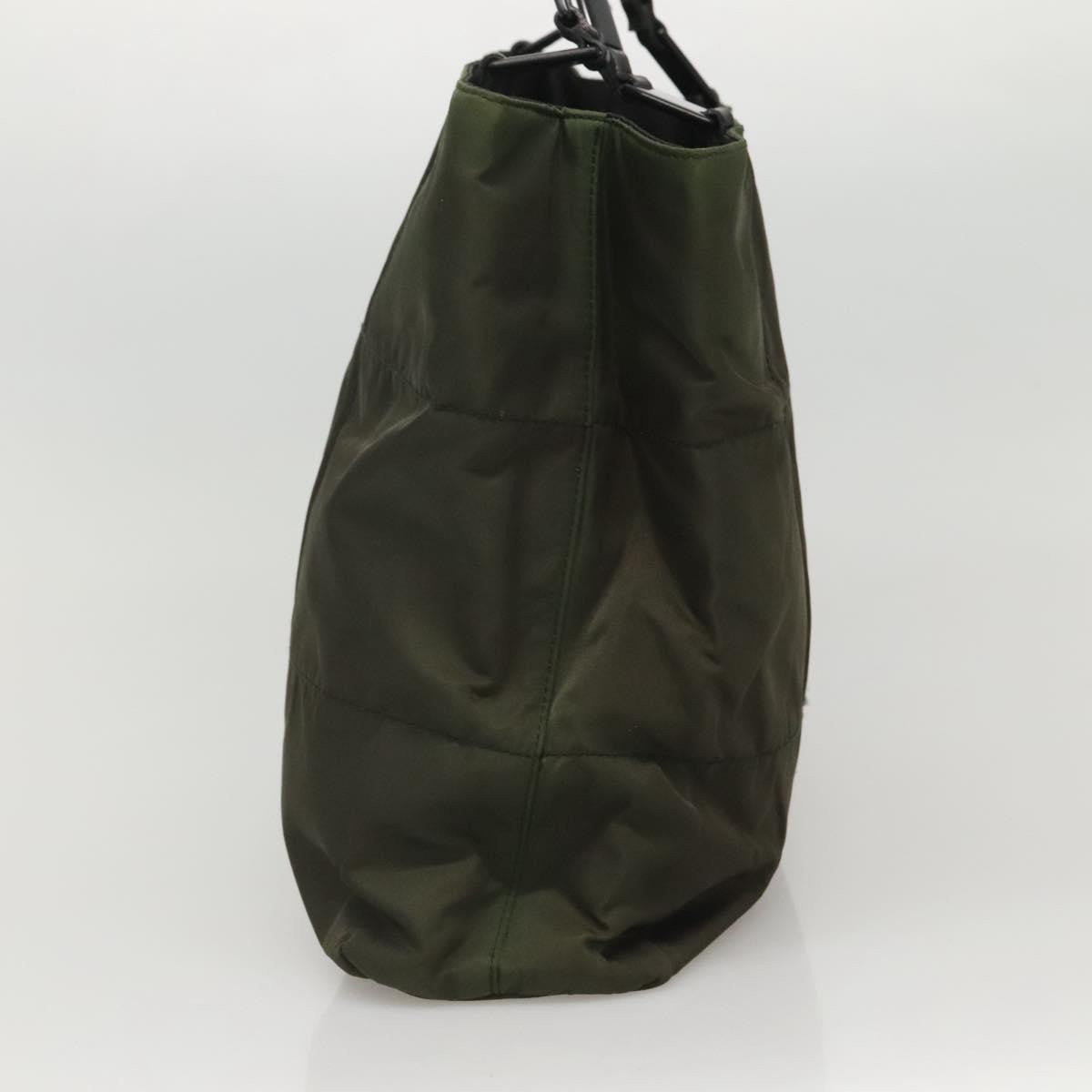 Prada Vintage Shoulder Bag Tessuto, Khaki, Nylon, Shoulder Bag