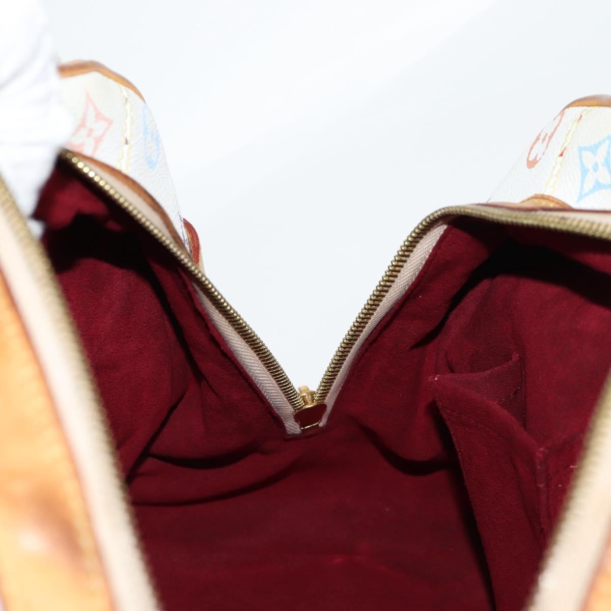 Louis Vuitton Claudia Handbag Monogram Multicolor, WHITE, CANVAS, Handbag