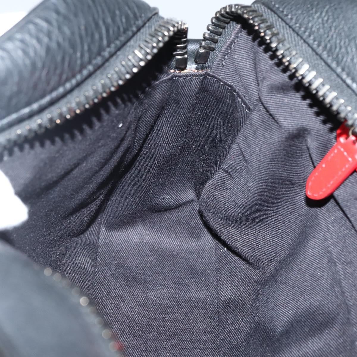 Christian Louboutin Loubiclutch Leather, BLACK, LEATHER, Clutche & pouche