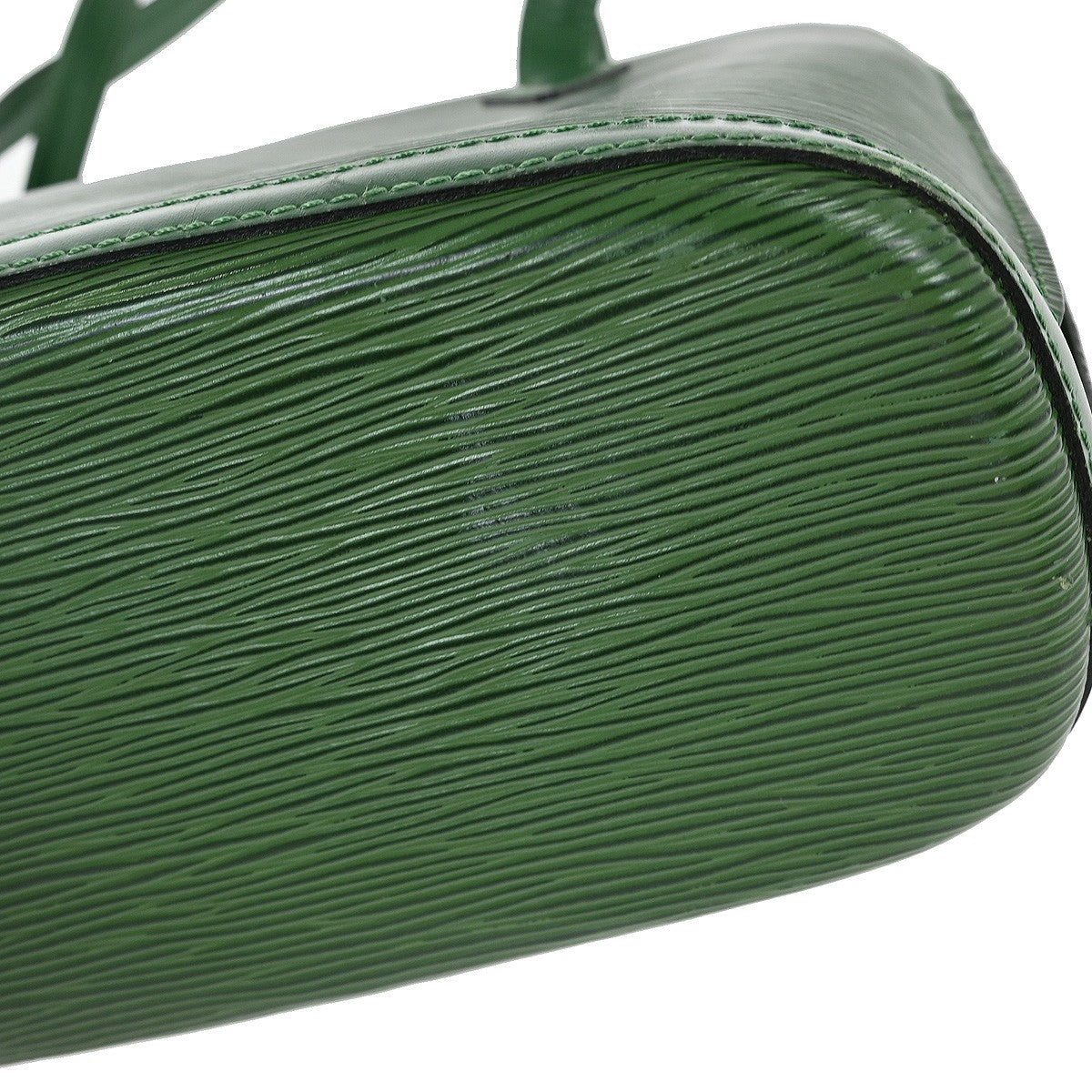 Louis Vuitton Lussac Handbag Epi Leather, GREEN, LEATHER, Shoulder bag