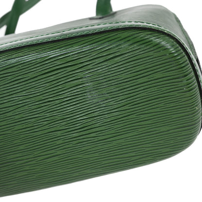 Louis Vuitton Lussac Handbag Epi Leather, GREEN, LEATHER, Shoulder bag