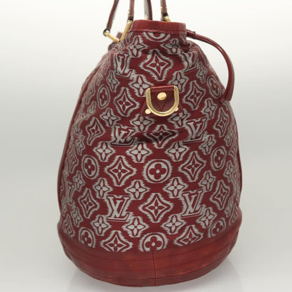 Louis Vuitton Aviator Handbag Limited Edition Monogram Jacquard, BURGUNDY, CANVAS, Handbag