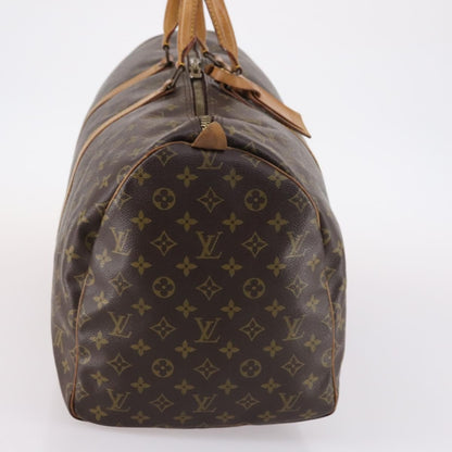 Louis Vuitton Keepall Bag Monogram Canvas, BROWN, CANVAS, Travel bag