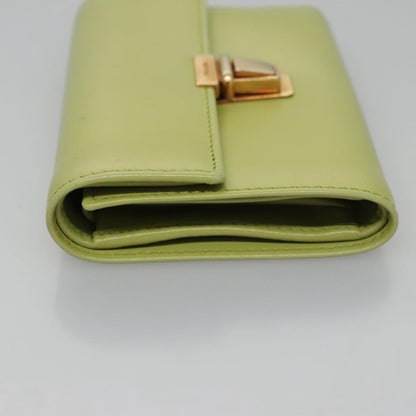 Prada Wallet, Green, Leather, Wallet