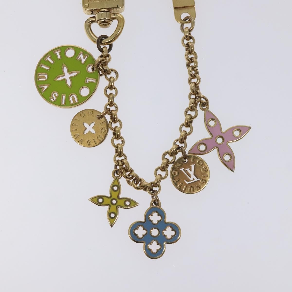 Louis Vuitton Porto Cles Looping Bag Charm and Key Holder Metal and Enamel, GOLD, METAL, Charms and Keychains