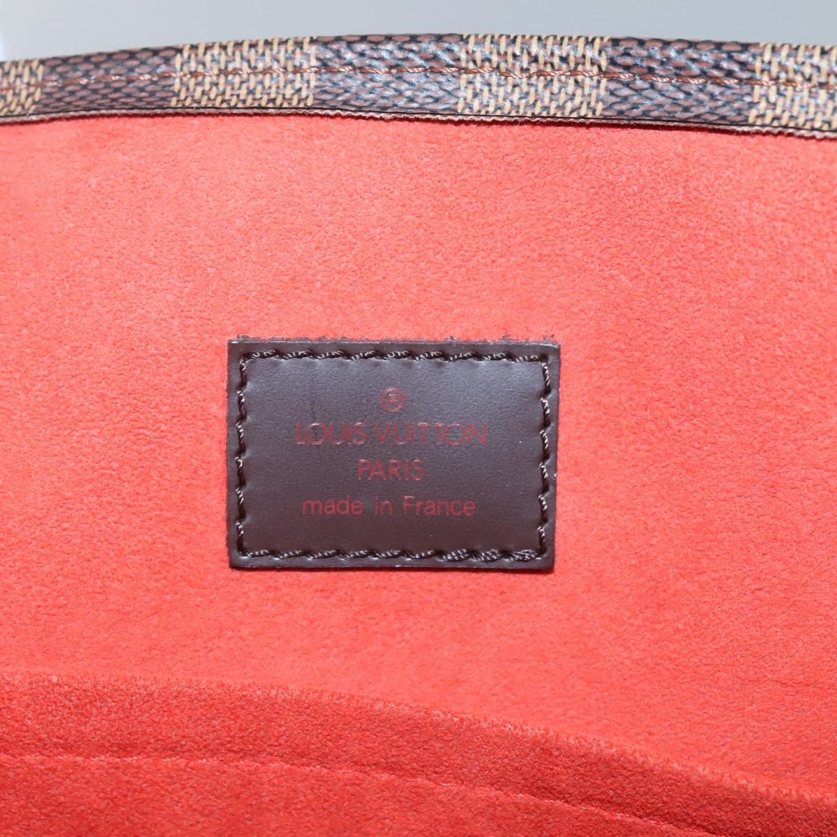 Louis Vuitton Sac Plat Bag Damier, BROWN, CANVAS, Handbag