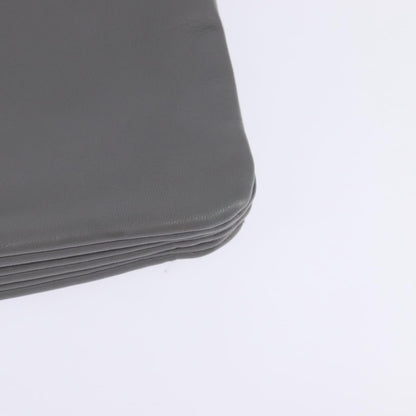 Celine Trio Crossbody Bag Leather, GRAY, LEATHER, Crossbody bag