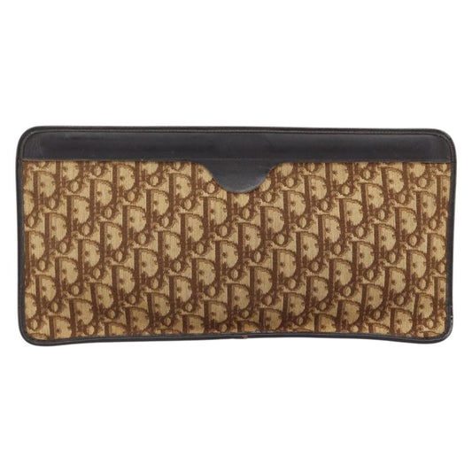 Christian Dior Vintage Trotter Pouch Canvas, BROWN, CANVAS, Clutche & pouche
