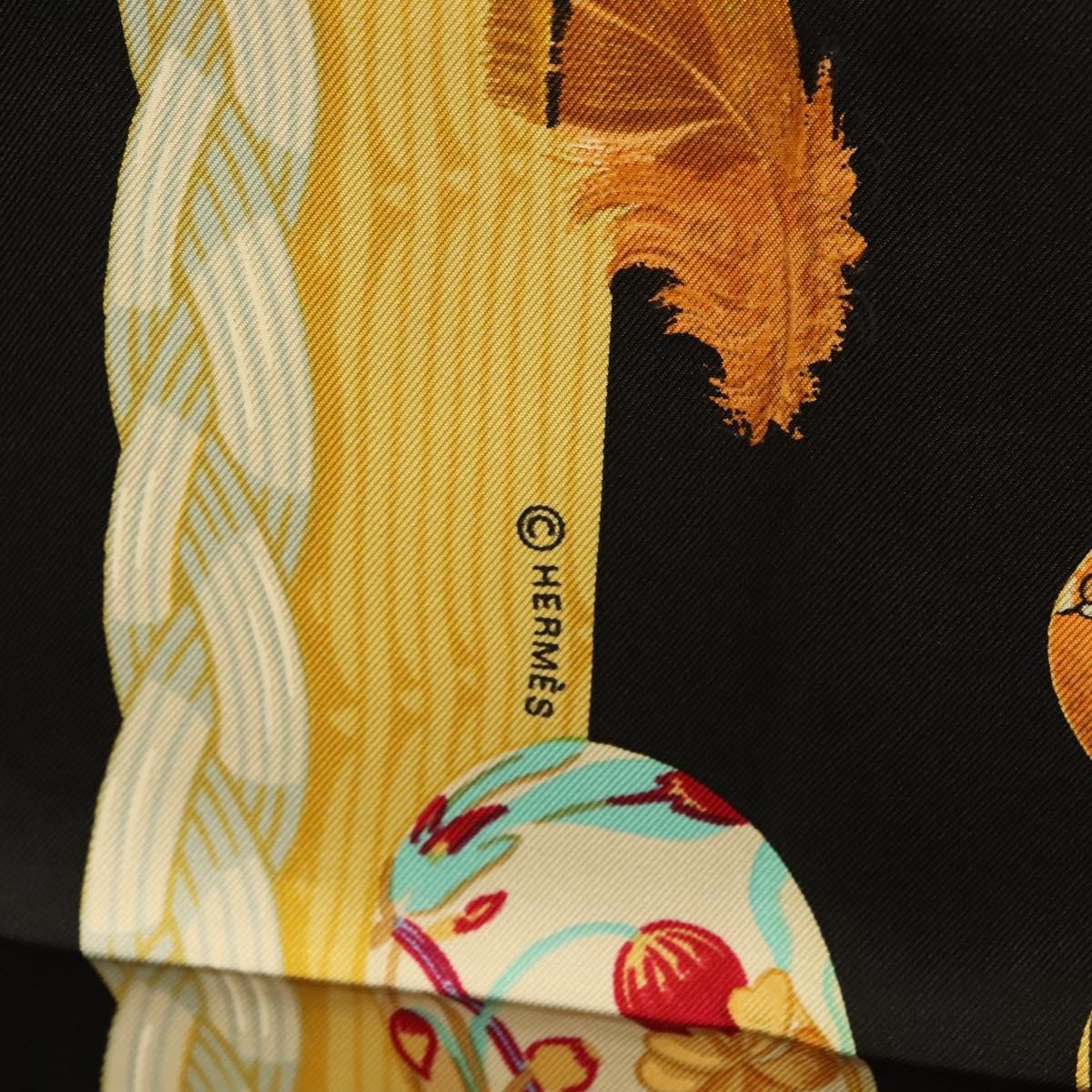 Hermes Carré 90 Silk multicolor, BLACK, SILK, Scarve & shawl