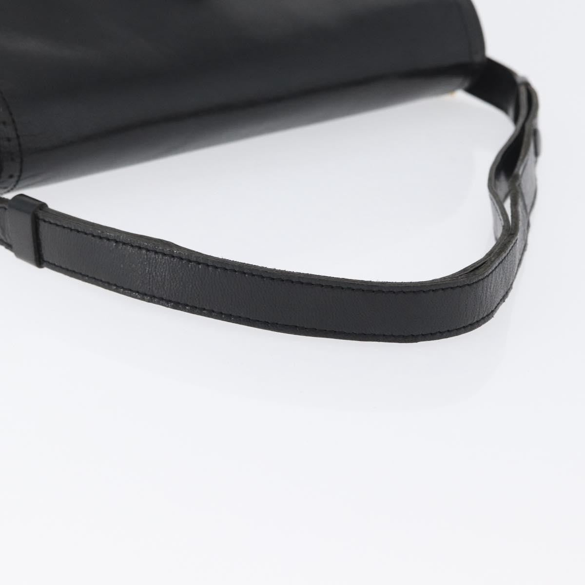 Saint Laurent Vintage Shoulder Bag Leather, BLACK, LEATHER, Shoulder bag