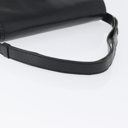 Saint Laurent Vintage Shoulder Bag Leather, BLACK, LEATHER, Shoulder bag