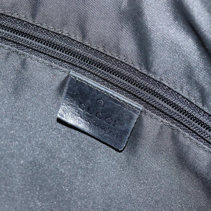 Gucci Vintage Bamboo Hobo GG Canvas, BLACK, CANVAS, Shoulder bag