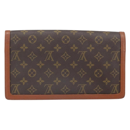 Louis Vuitton Dame Pochette Monogram Canvas, BROWN, CANVAS, Clutche & pouche