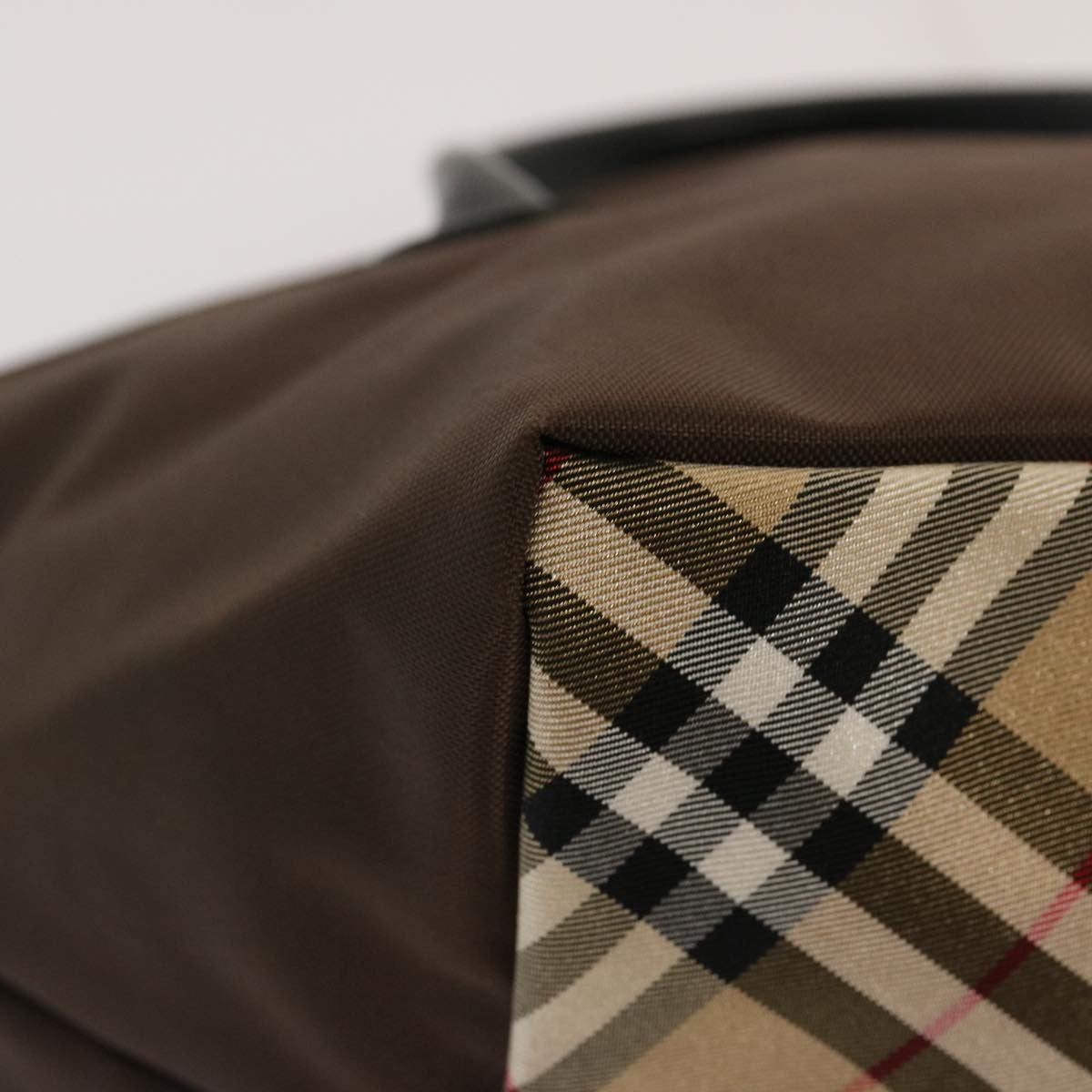 Burberry Nova Check Tote Nylon, BROWN, NYLON, Tote bag