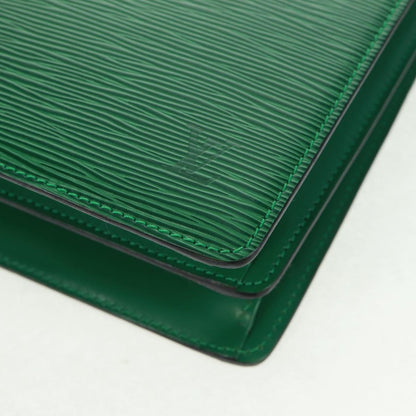 Louis Vuitton Capucines Shoulder Bag Epi Leather, GREEN, LEATHER, Shoulder bag