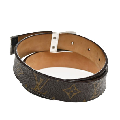 Louis Vuitton Ceinture Carre Belt Monogram Canvas, BROWN, CANVAS, Belts