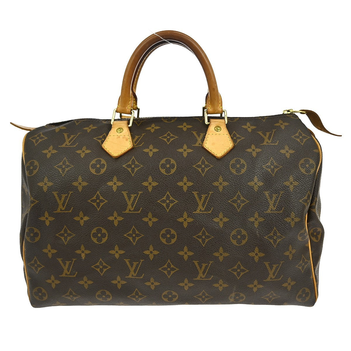 Louis Vuitton Speedy Handbag Monogram Canvas, BROWN, CANVAS, Handbag