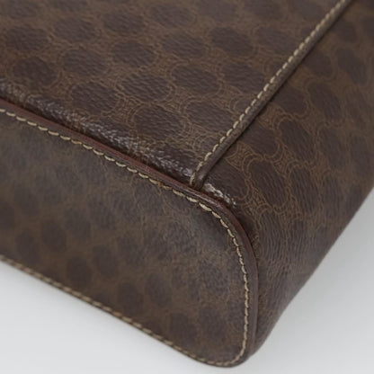 Celine Macadam Vanity Bag Canvas, BROWN, PVC, Travel bag