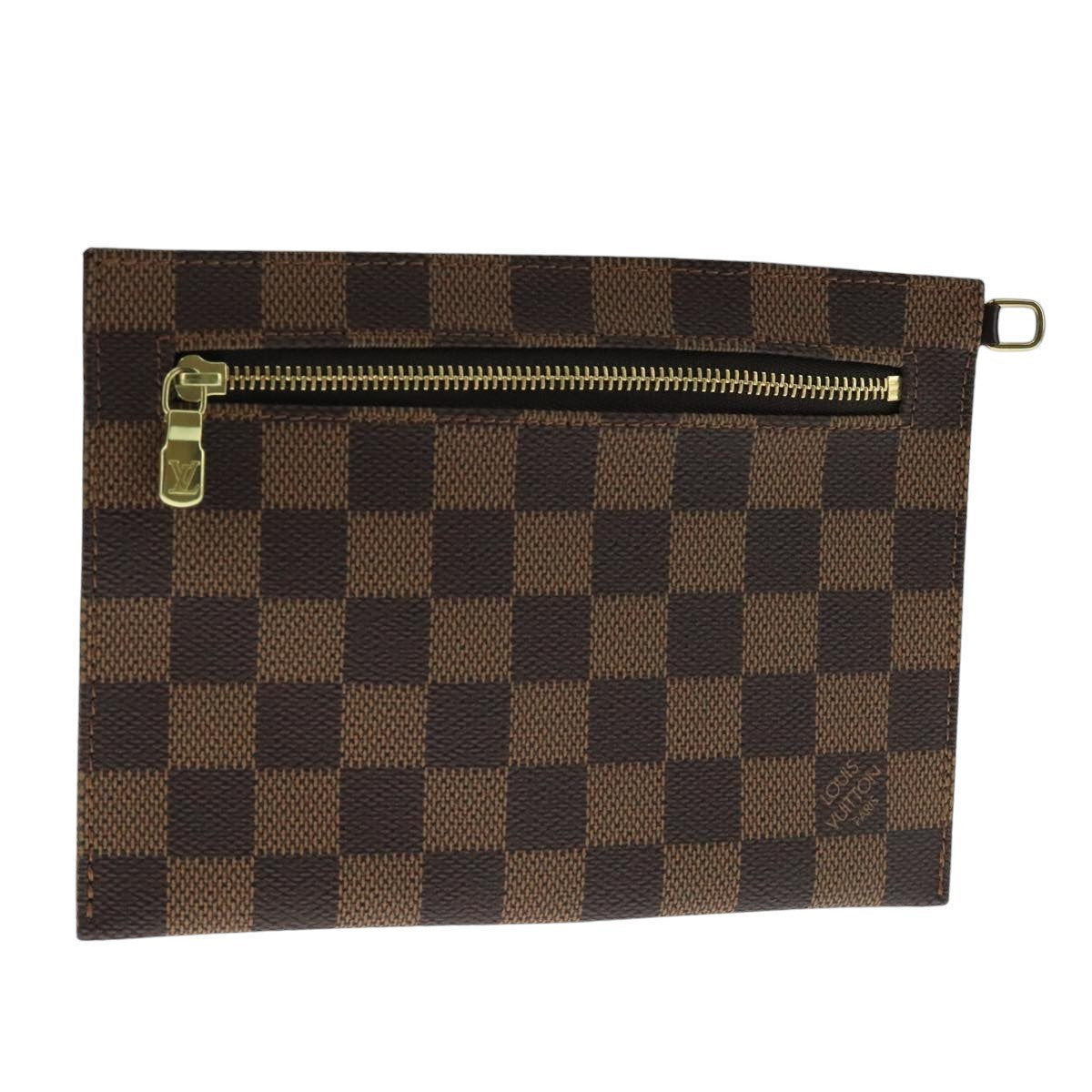 Louis Vuitton Clifton Pouch Damier, Brown, Canvas, Clutch