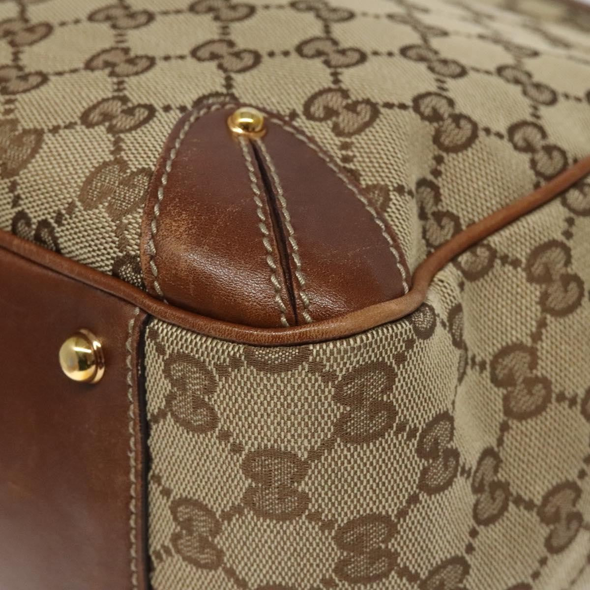 Gucci Vintage tote Leather, BEIGE, CANVAS, Tote bag